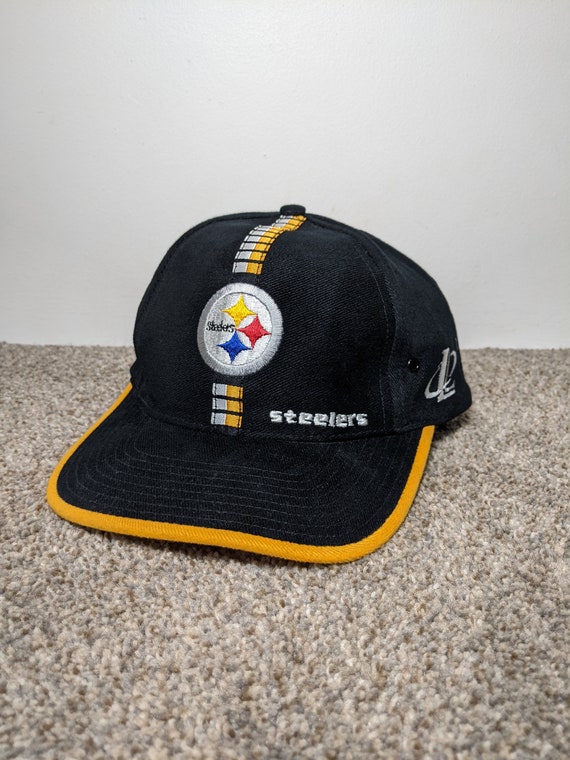 Vintage 90's Pittsburgh Steelers Strapback Hat Ca… - image 1