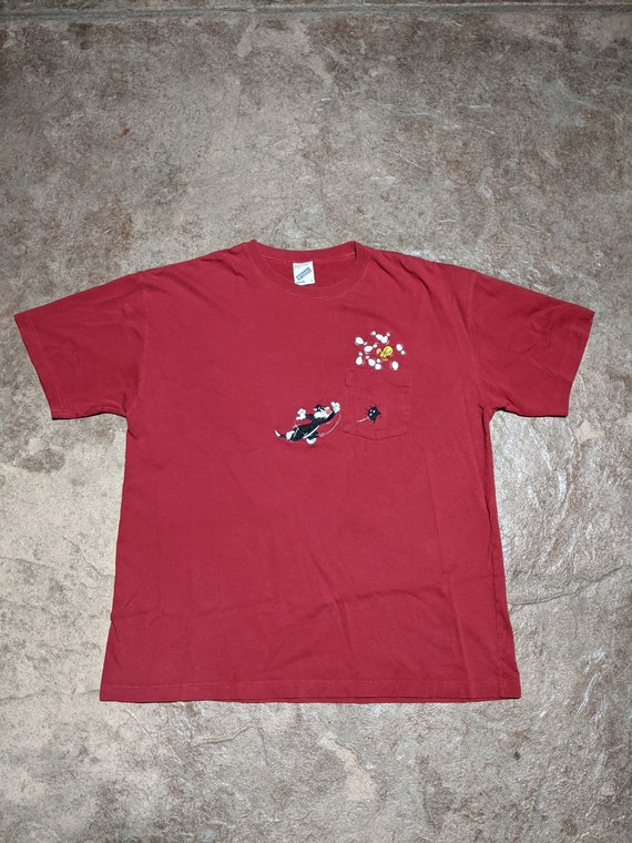 Vintage 90's 1998 Slyvester Tweety Bowling Tshirt 