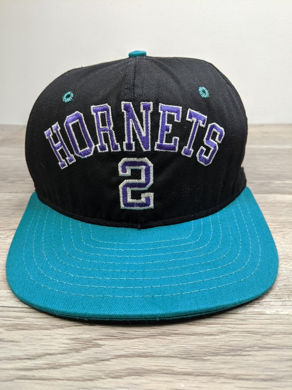 Vintage 90's Charlotte Hornets Larry Johnson Snap… - image 2