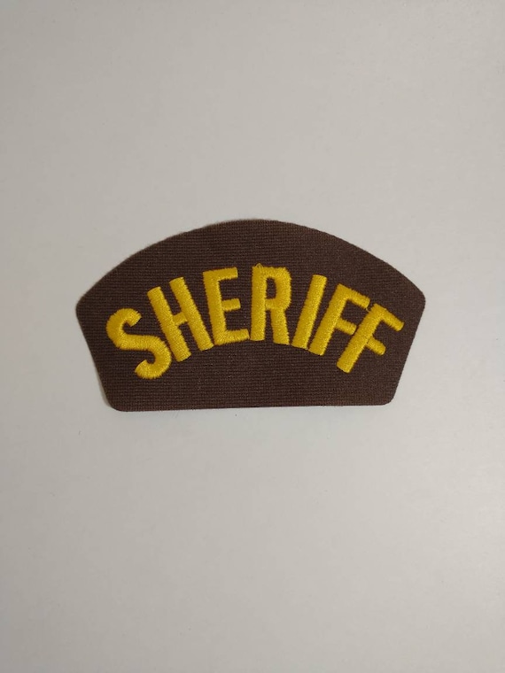 New Vintage 80's New Era Hat Iron on Sheriff Patch 