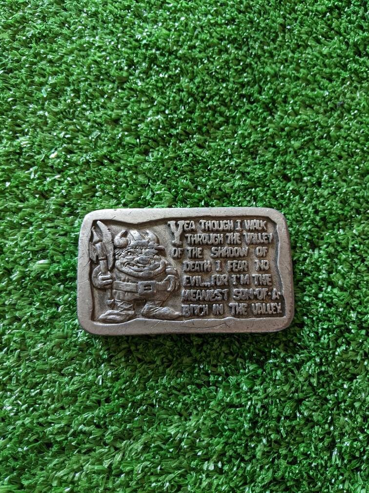 Vintage 80's 1981 Ogre Mean Son of A Bitch Soild Pewter Etsy