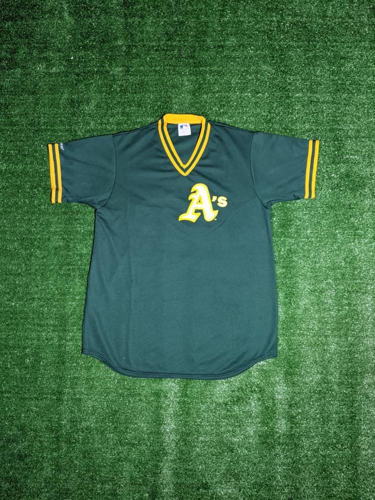 Oakland A's True Fan American MLB Adult Size (L) Gray Jersey Genuine  Merchandise