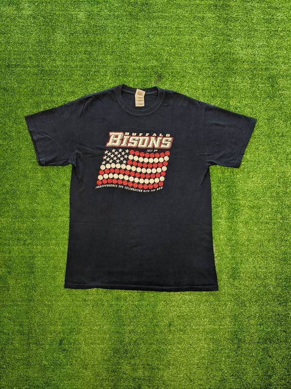 Vintage Buffalo Bisons T-Shirt Bills Sabres Bandit