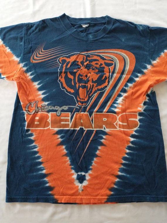 Vintage 90's Chicago Bears Tie Dye T 