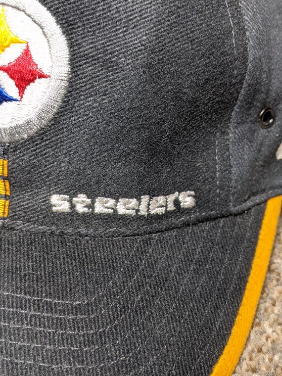 Vintage 90's Pittsburgh Steelers Strapback Hat Ca… - image 4