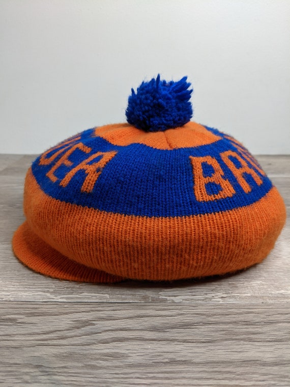 Vintage 80's Denver Broncos Pom Pom Winter Hat Ca… - image 5