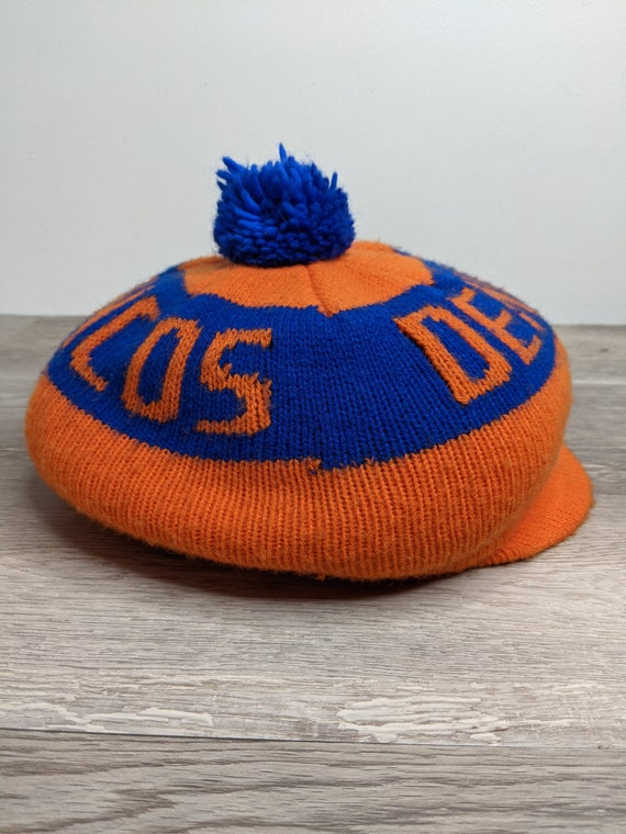 Vintage 80's Denver Broncos Pom Pom Winter Hat Ca… - image 4