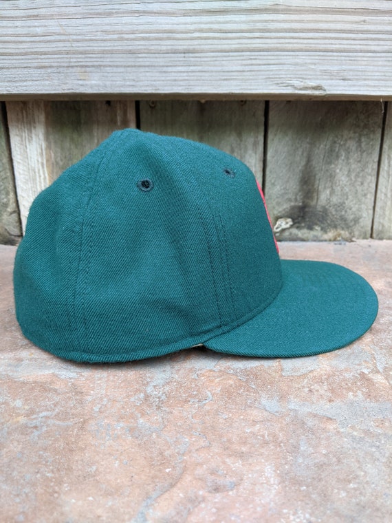 Vintage 90's Buffalo Bisons New Era 100% Wool Fit… - image 3