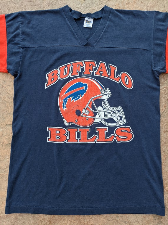 Vintage 90's Buffalo Bills Tshirt Sweatshirt Jers… - image 2