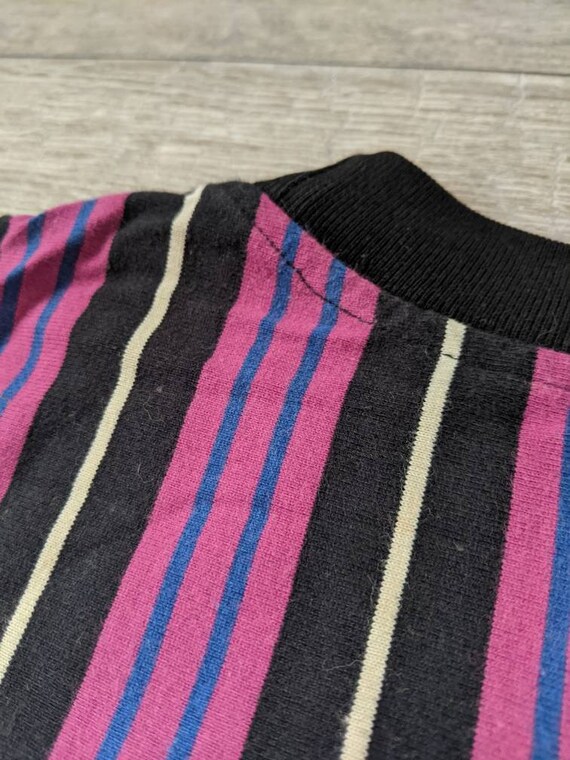 Vintage 90's Long Sleeve Color Block Striped Tshi… - image 4