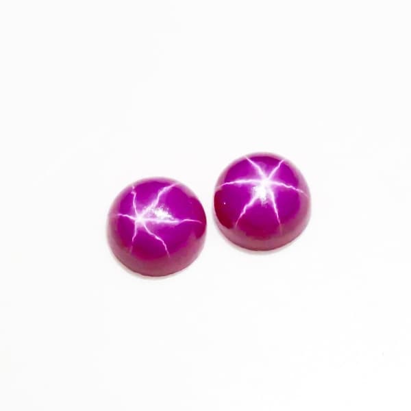 Lindy Pink Star Sapphire Cabochons, Lab Created Lindy Star Gemstone, Pink Gemstone, Loose Cabochon, Earrings Stone, Pendent Stone, 6x6mm,