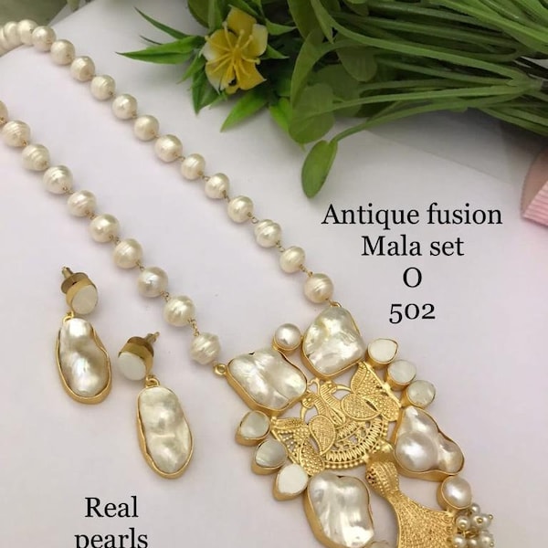 J Pearls Stunning 3 String Necklace Set - Real Pearl Jewelry