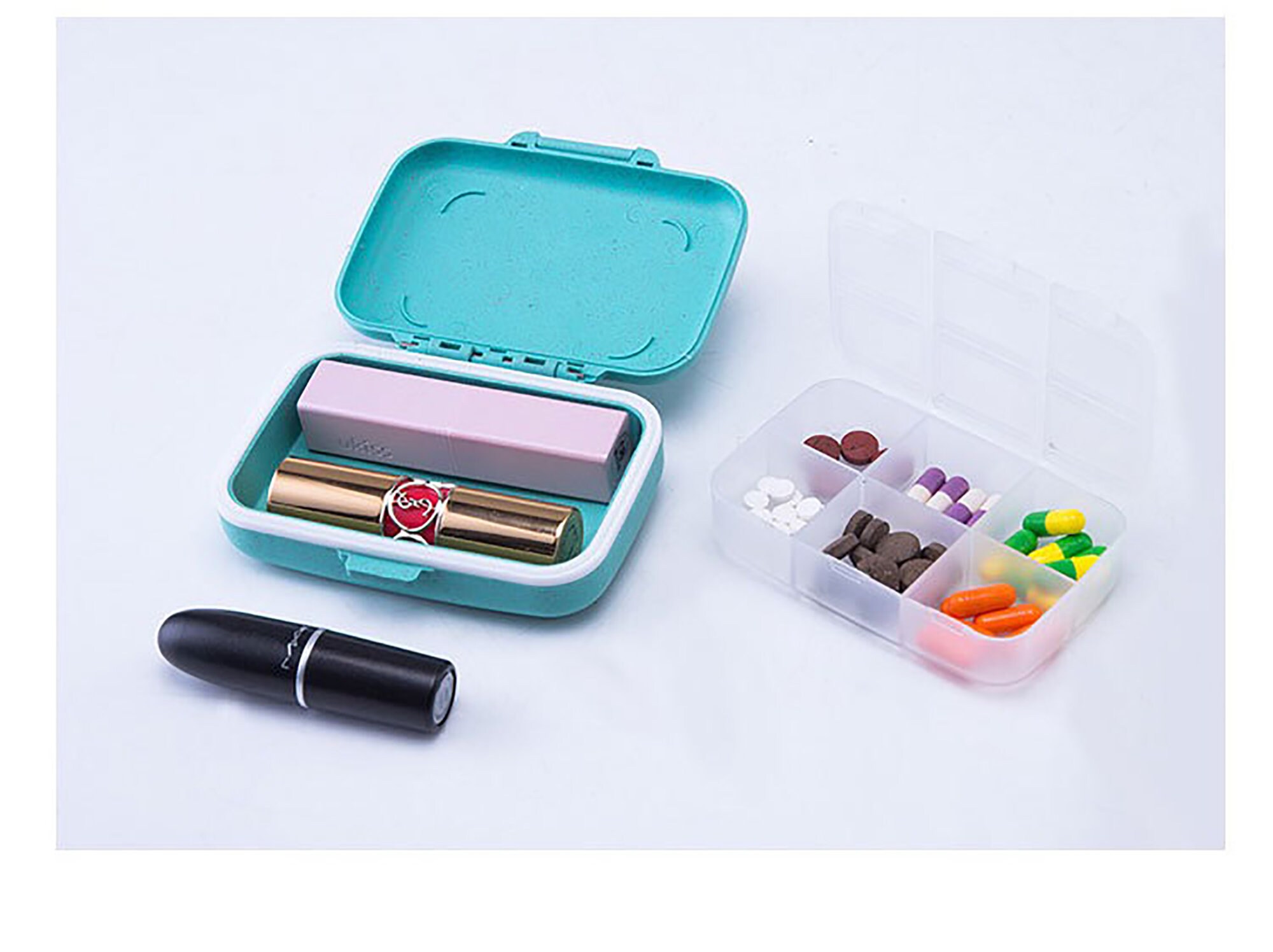 Cinnamon dog Pill Case Organizer Storage Jewelry Plastic Box Etsy