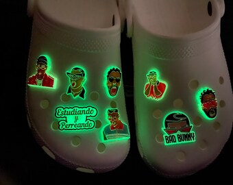 Bad Bunny Croc Charms Etsy : Clog Shoe Charms Bad Bunny Etsy - Bad bunny shoe charm glow in dark cheap soft pvc shoe buckle decorations charms for kids crocs shoe.