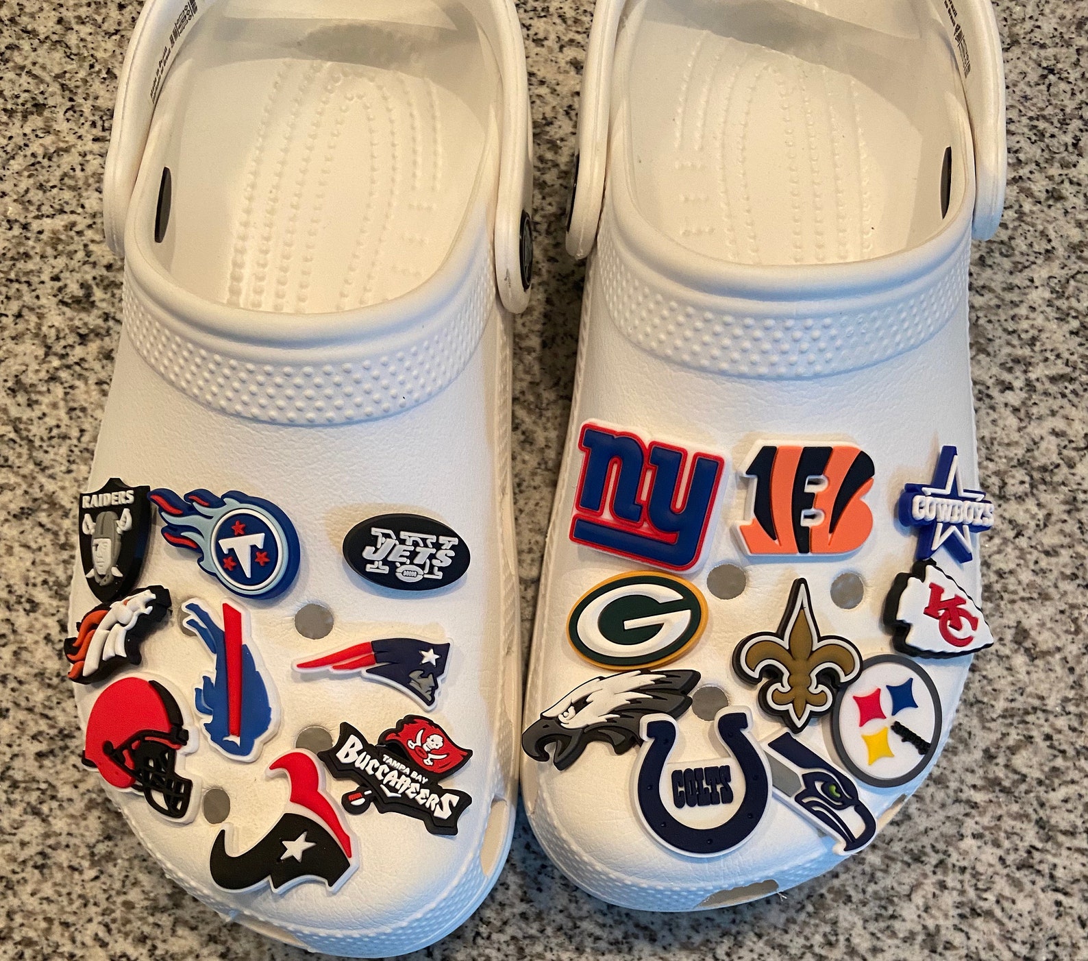 Lots of teams available sports teams Football croc shoe Etsy