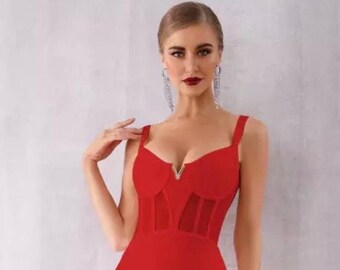 Betsy and adam red prom dress hot sale