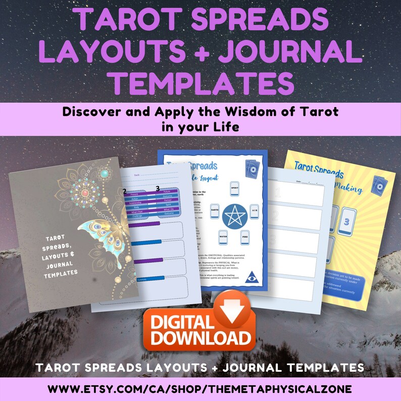 Tarot Spreads, Layouts &amp; Journal Templates - All the Tarot Spreads and ...