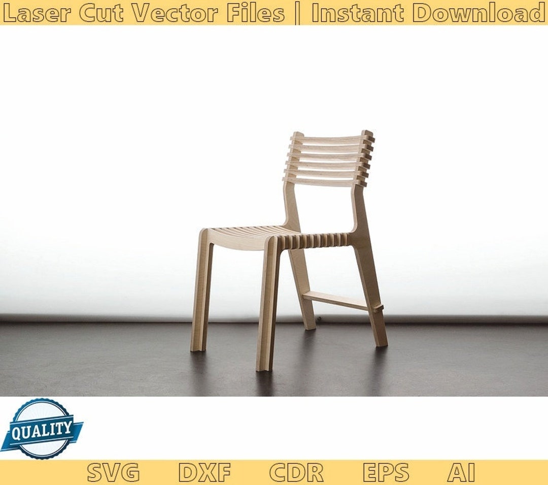 Chair. Laser Cut Files SVG DXF CDR Vector Plans Files Instant Etsy