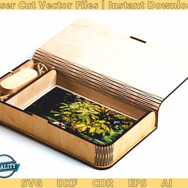Laser Cut Box With Compartments File Etsy