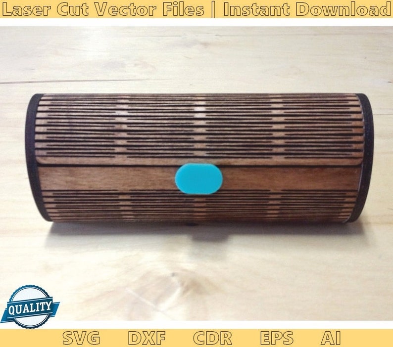 Glasses Case. Laser Cut Files SVG DXF CDR Vector Plans Files Etsy