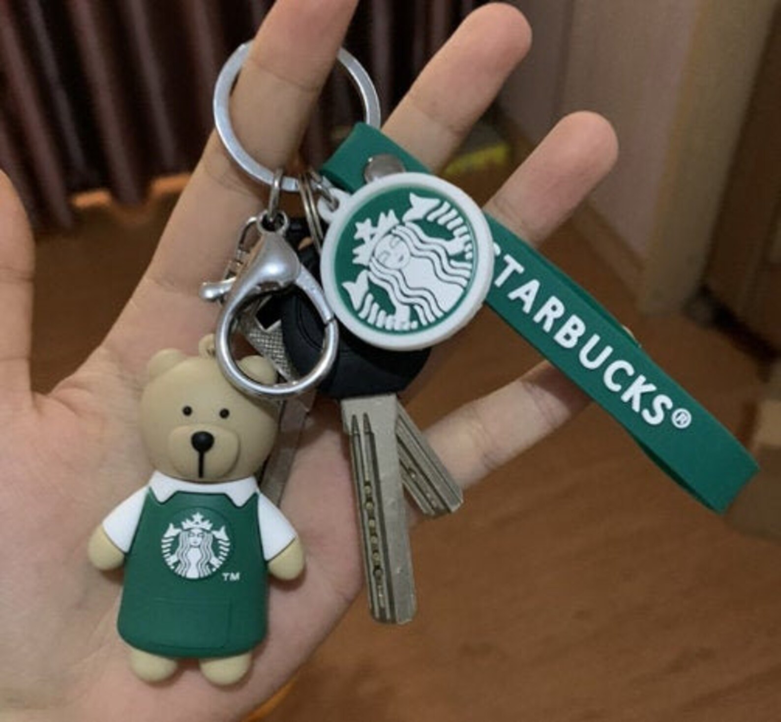 Starbucks Bear Key Chain starbucks keychain best friend Etsy