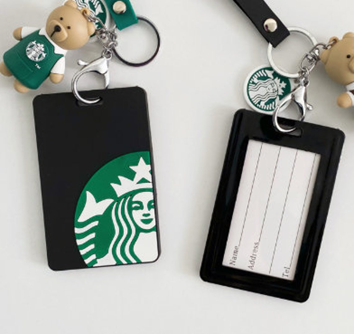 Starbucks Card Holder Key Chain starbucks keychain best Etsy