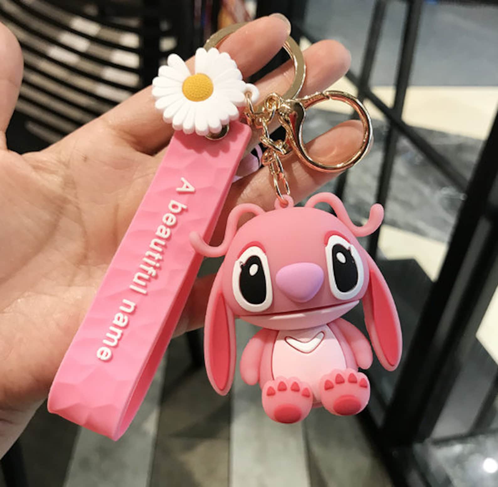 Stitch Keychain kawaii lanyard for bag best friend gifts Etsy