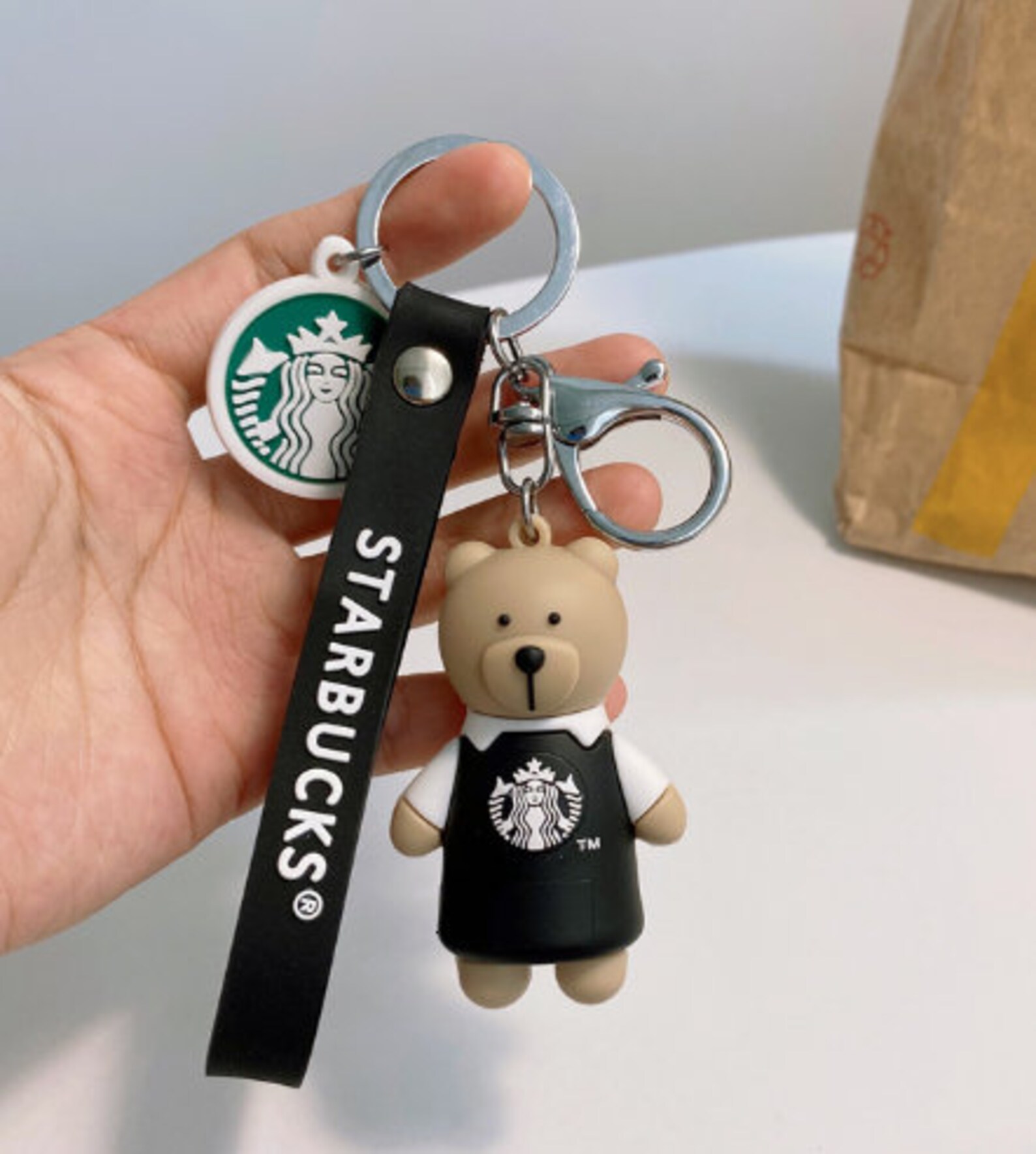 Starbucks Bear Key Chain starbucks keychain best friend Etsy