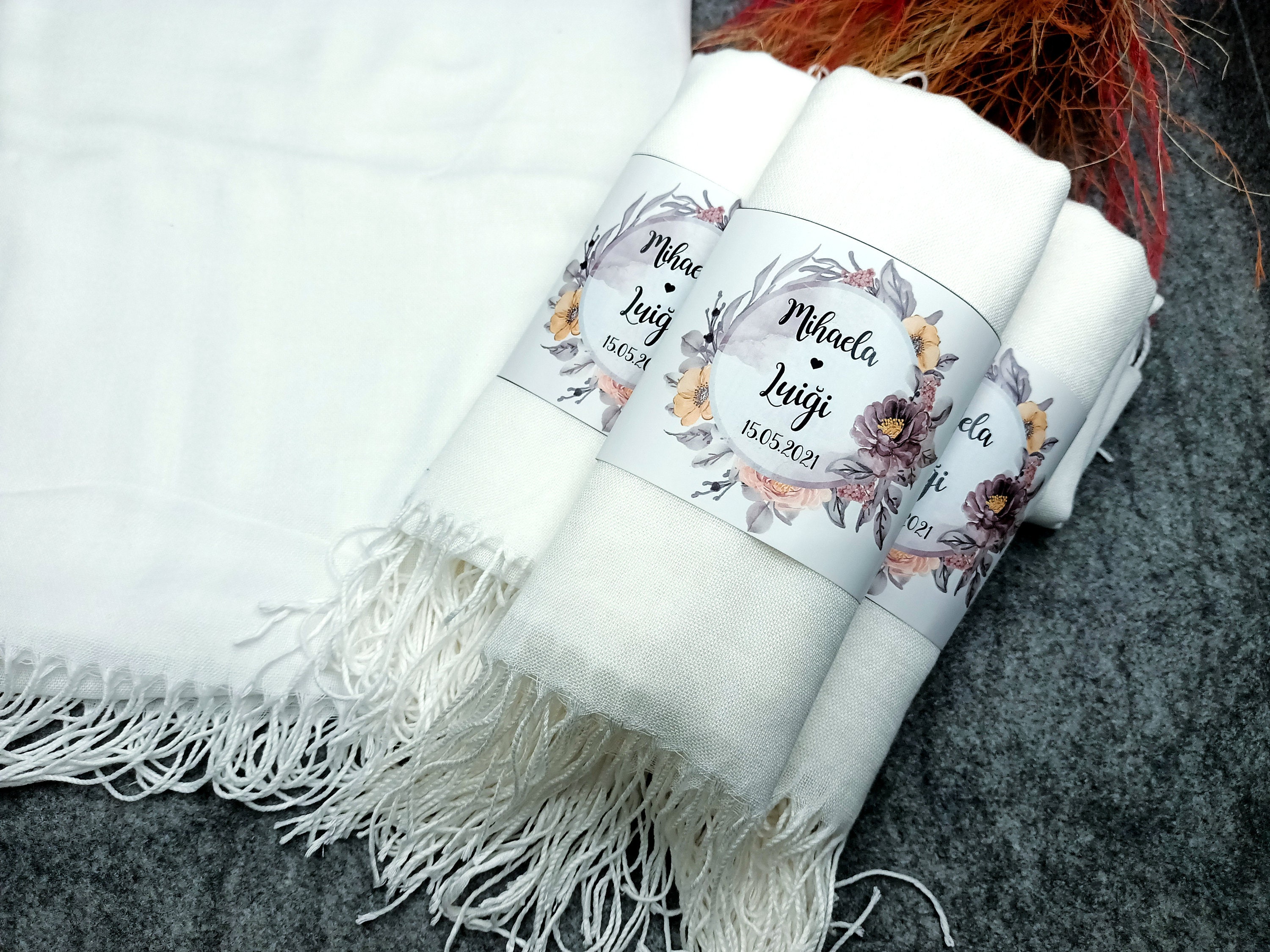 Bridal shower gifts Bridesmaid Gift Custom Shawl Pashminas Etsy