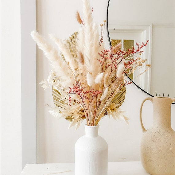 Dried Flower Arrangement With Pampas Grass and Dried Plants Etsy