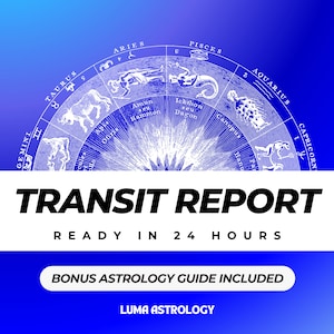 Personalisierter Astrologie-Transitbericht für aufschlussreiche Anleitung - Enthält eine detaillierte Vorschau über 20 Seiten