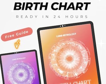 Personalized Birth Chart Report - Detailed 20-Page Astrological Analysis - Discover Your True Self - Perfect Gift for Zodiac Lovers