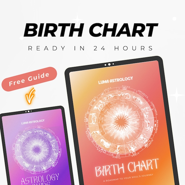 Personalized Birth Chart Report - Detailed 20-Page Astrological Analysis - Discover Your True Self - Perfect Gift for Zodiac Lovers