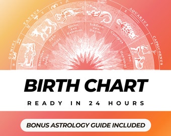 Personalized Birth Chart Report - 20-Page Astrological Analysis - Discover Your True Self - Perfect Gift for Zodiac Lovers