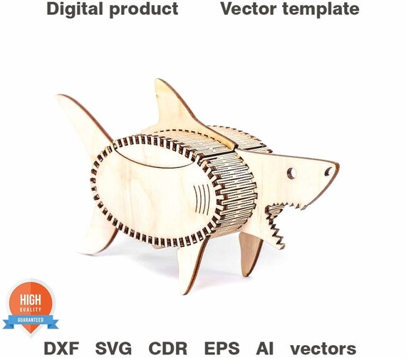 Download Casket Shark Laser Cut Files Svg Dxf Vector Plans Laser Etsy