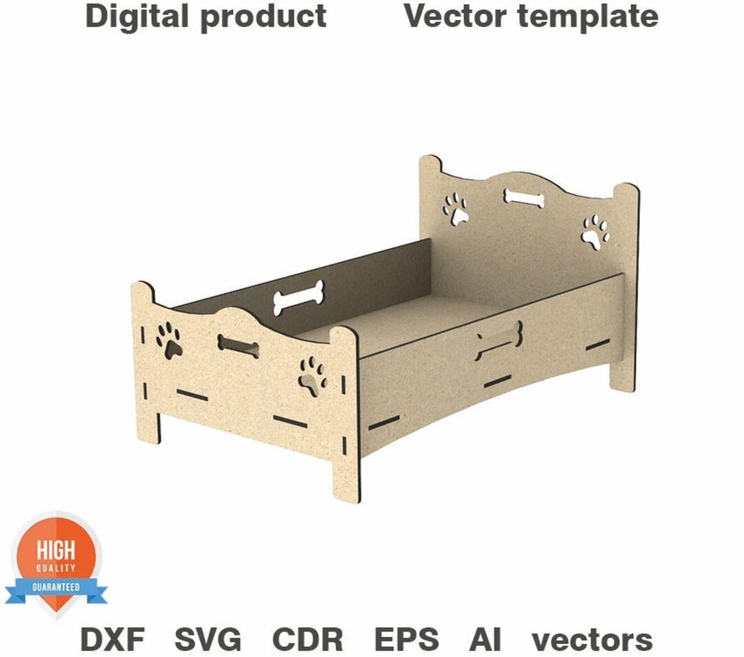 Dog Bed. Laser Cut Files SVG DXF Vector Plans Laser File Etsy