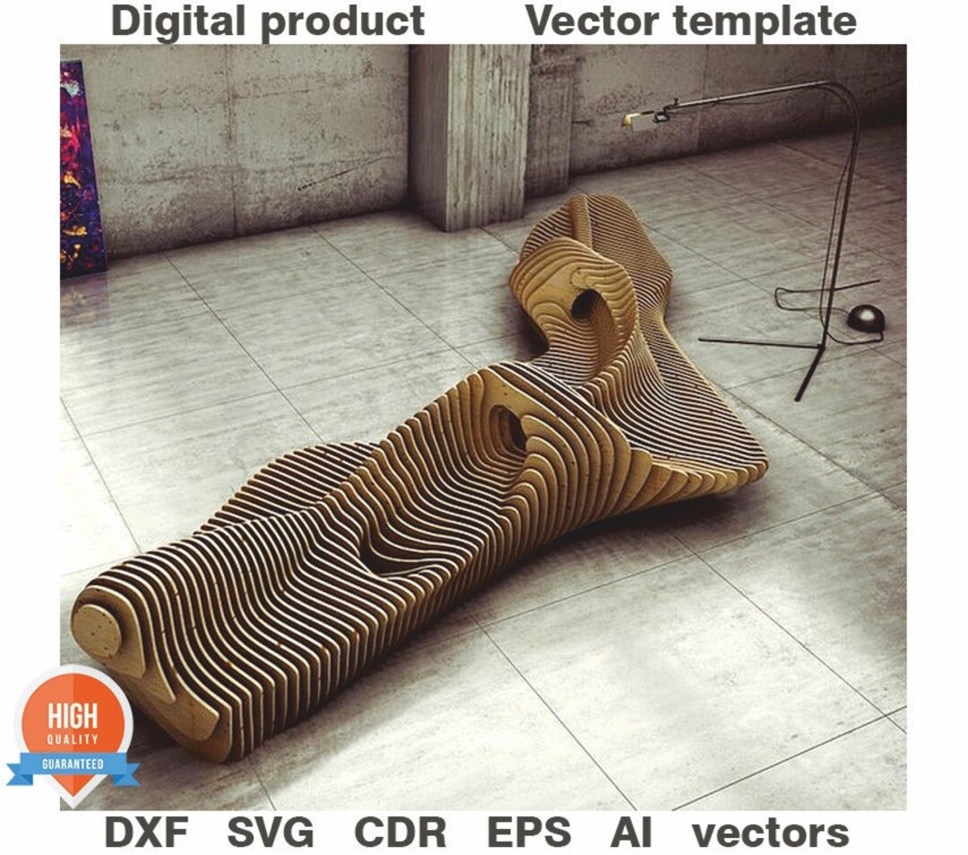 Parametric Bench. Laser Cut Files SVG DXF Vector Plans Laser - Etsy Sweden