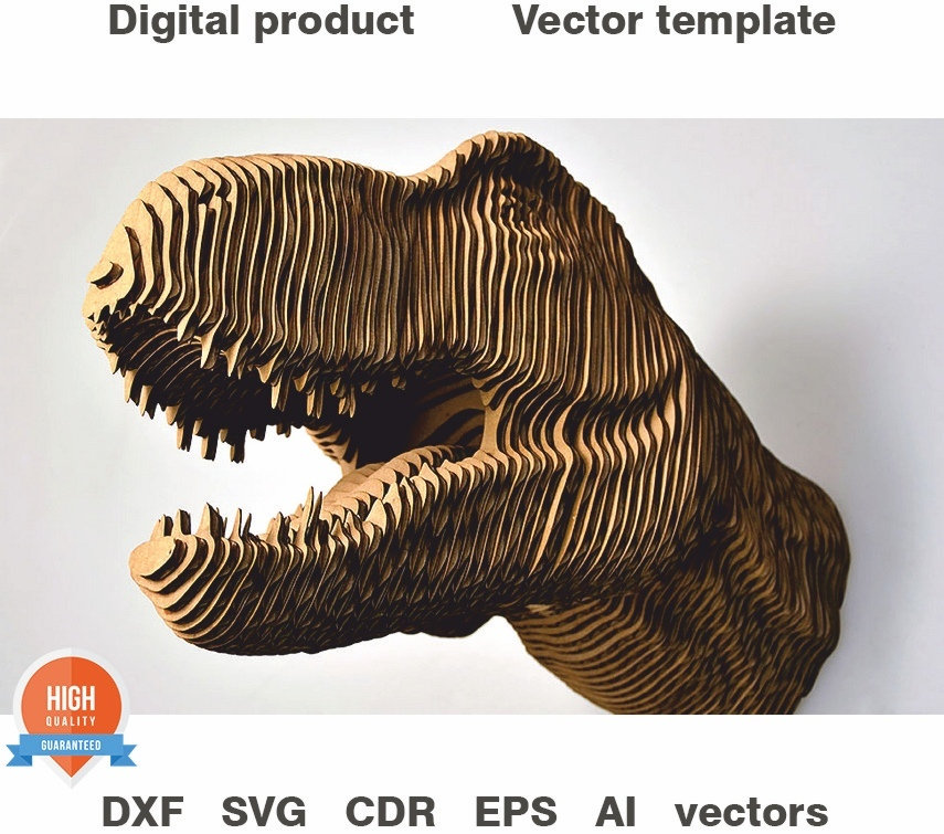 Head Trex. Laser Cut Files DXF SVG Vector Plans Etsy Australia