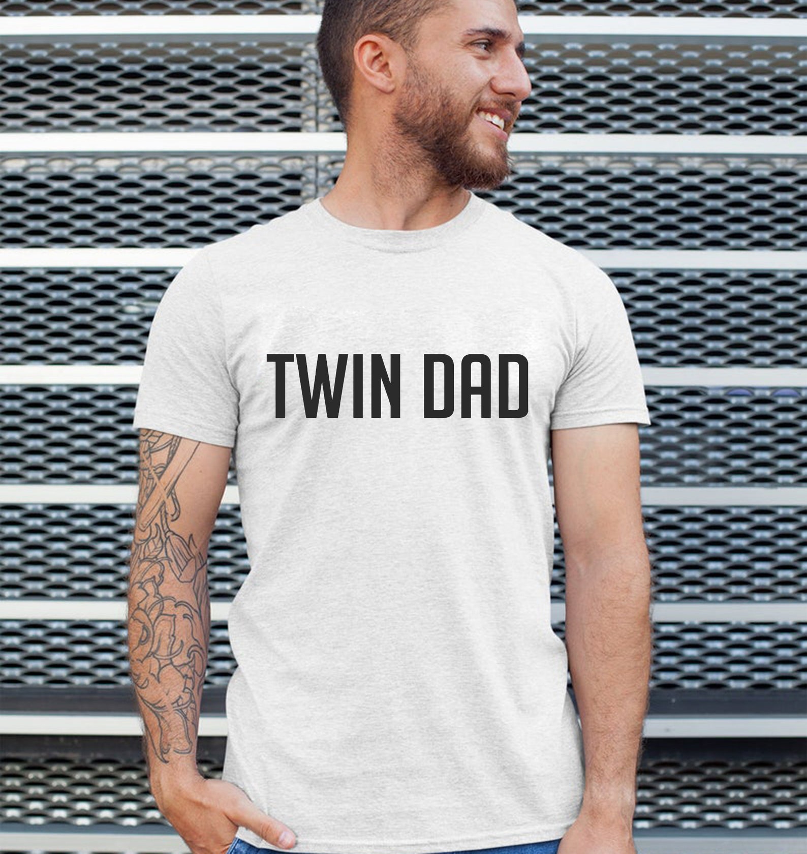 Twin dad shirt Dad of twins tshirt Father of twins Fathers Etsy