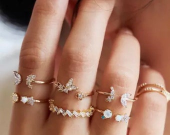 Set of rings outlet for each finger
