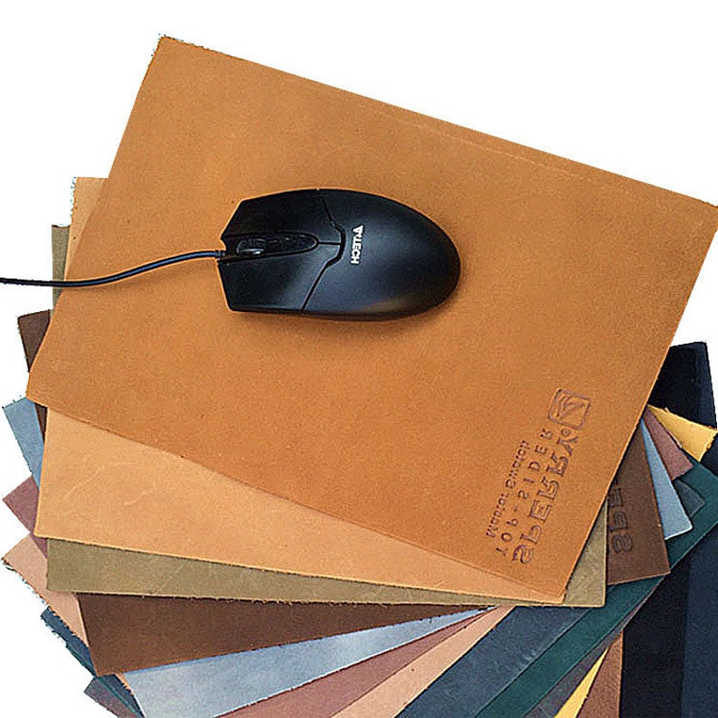 Keyboard mouse pad retro leather mouse pad quality non-slip leather pad leather manufacturers