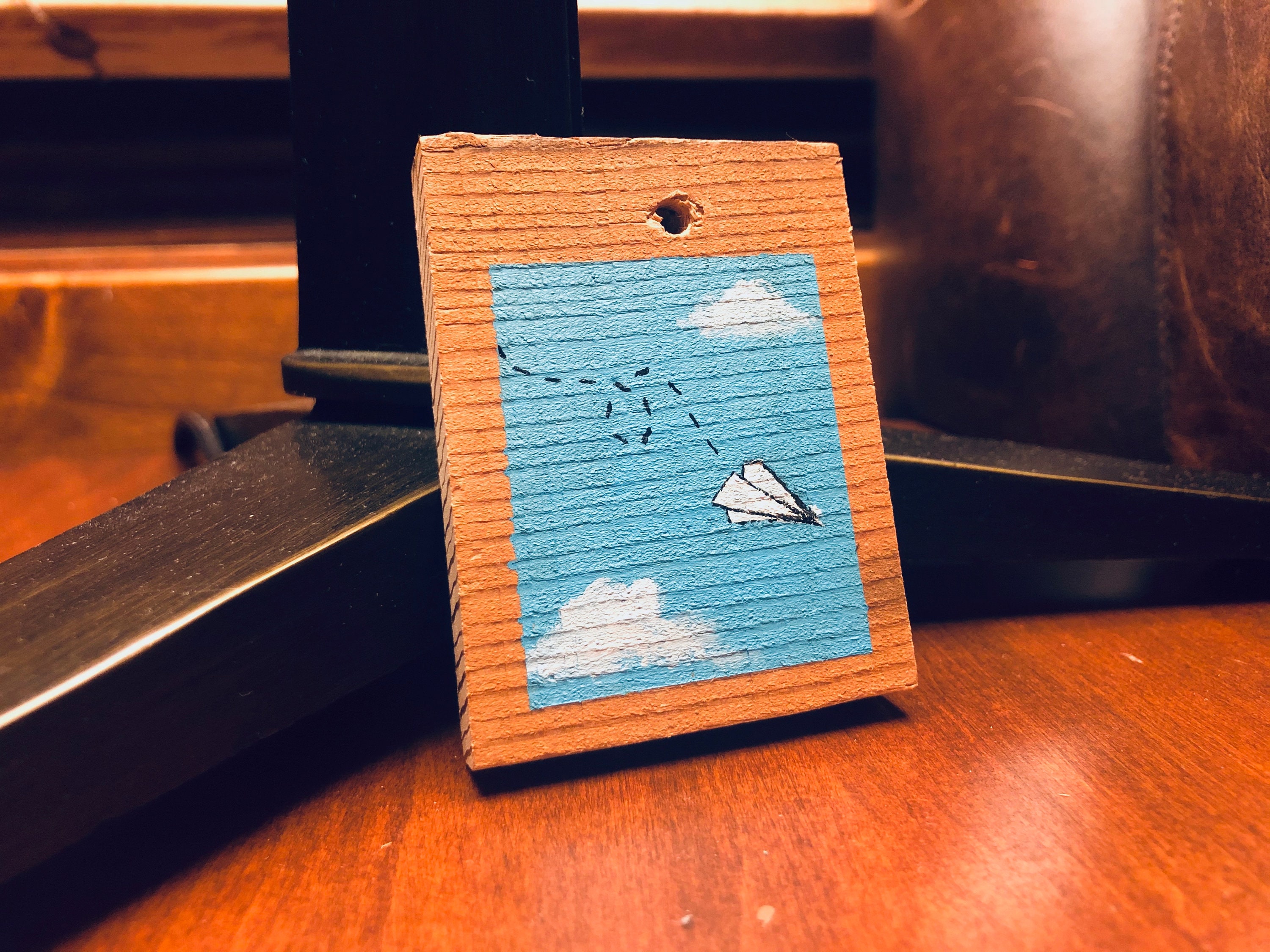 Aesthetic Wood Block Painting Etsy