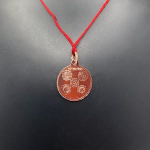Das maha Vidhya Yantra Locket Copper
