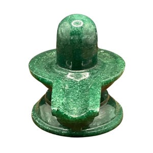 Premium Margatha Green jade shivling 3.25 Inches 318 Grams