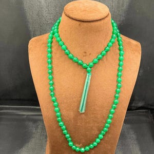 Green Jade Mala / Buddha Planet Mala / Mercury Mala