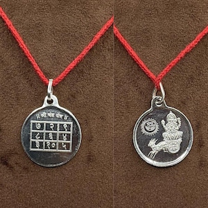 Chandra Yantra Locket In Silver  – 5 Grams