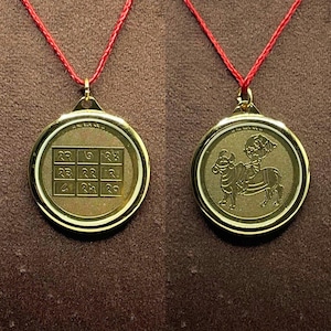 Shani Yantra locket Gold Plated
