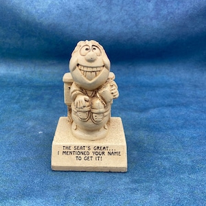 Message Statue Figurine This Seats Great I Mentioned Your Name Paula 1972 W271 Free Shipping