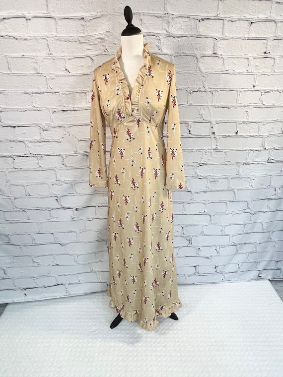 Vintage Long Dress Liberty Circle 1960's 1970's