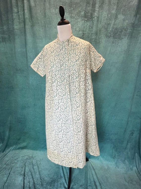 Vintage Robe Judy n Jill Robe Loungewear Cream La… - image 1